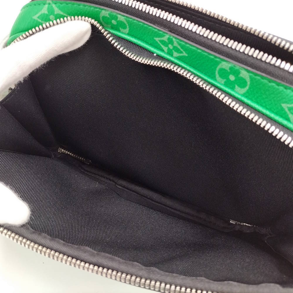 Louis Vuitton Alpha Messenger Bag cactus green canvas embossed Taiga - Picture 10 of 10